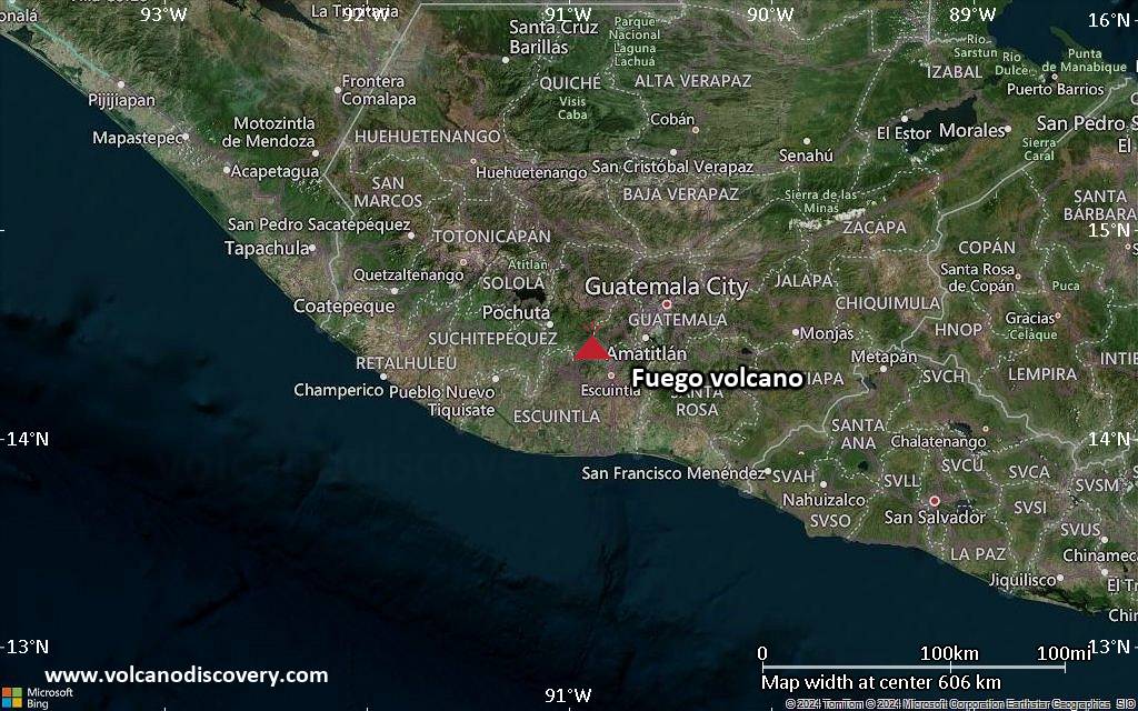 Fuego Volcano Volcanic Ash Advisory: PSBL VA EMS