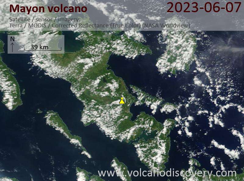 Mayon Volcano Volcanic Ash Advisory: ERUPTION AT 20230607/2218Z FL110 EXTD S-SE REPORTED