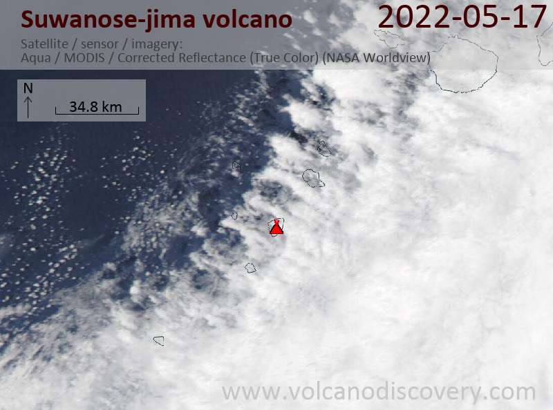 Suwanose-jima Volcano Volcanic Ash Advisory: ERUPTED AT 20220517/1957Z FL070 EXTD SW OBS VA DTG: 17/1950Z