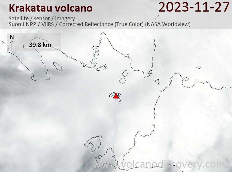 Krakatau Volcano Volcanic Ash Advisory: VA TO FL070 OBS VA DTG: 28/0230Z to 7000 ft (2100 m)