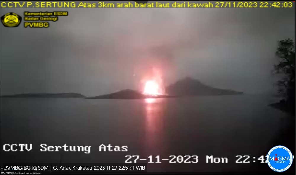 Krakatau volcano (Sunda Strait, Indonesia): short but violent paroxysm events, intense explosions go on