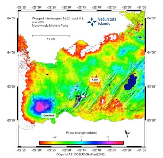 Reykjanes Peninsula (Iceland): ground deformation started, likelihood of new batch of magma at shallow levels